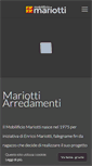 Mobile Screenshot of mobilificiomariotti.com